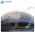 Xuzhou factory supply light steel truss curved skylight glass atrium roof